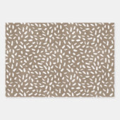 White Paint Rustic Kraft Simple Elegant Kerstmis  Inpakpapier Vel (Voorkant)