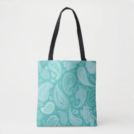 White Paisley Designer Canvas tas van Julie Everha