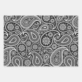 White paisley pattern wrapping paper sheets (Voorkant 2)