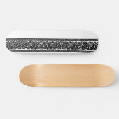 White Paisley Skateboard Pro (Horizontaal)