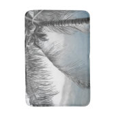 White Palm Coconut Tree Elegant Beach Paradise Badmat (Voorkant Verticaal)