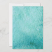 White Palm Trein op Ocean Blue Birthday (Achterkant)