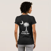 White Palmetto South Carolina Back Print T-Shirt (Achterkant volledig)