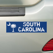 White Palmetto South Carolina Bumpersticker (Op auto)