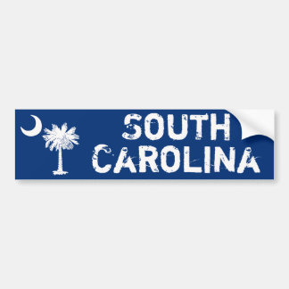 White Palmetto South Carolina Bumpersticker
