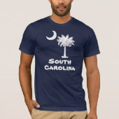 White Palmetto South Carolina T-Shirt (Voorkant)