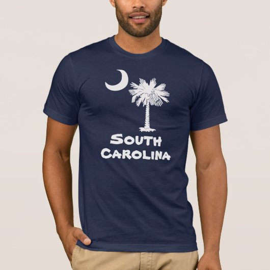 White Palmetto South Carolina T-Shirt (Voorkant)