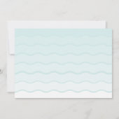 White Palms Beach Wedding Invitation Kaart (Achterkant)