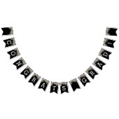 White Palms Gold Licht op Black Congrates Afstudee Vlaggetjes (Alle)