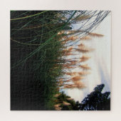 White Pampas Grass Blooms, Jigzaag Puzzle Legpuzzel (Horizontaal)