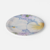 WHITE PANSY PARTY PAPIEREN BORDJE (Gekanteld)