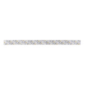 WHITE PANSY PARTY RIBBON SATIJNEN LINT (Voorkant)