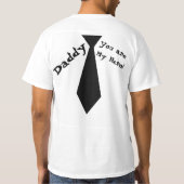 White papa Je bent mijn Hero Vaderdag T-shirt (Achterkant)