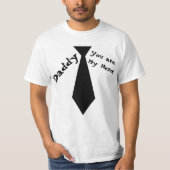 White papa Je bent mijn Hero Vaderdag T-shirt (Voorkant)