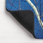 White Paper Birch Tree Blue Sky Natuur Muismat (Hoek)