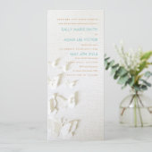 White paper Butterflies Invitation Kaart (Staand voorkant)