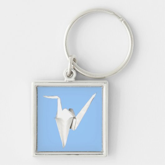 White Paper Crane Sleutelhanger (Voorkant)