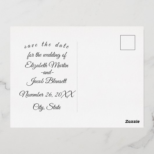 White Paper Cut Mandala Save the Date Briefkaart (Achterkant)