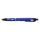 White paper planes on blue zwarte inkt pen (Bodem)