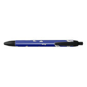 White paper planes on blue zwarte inkt pen (Achterkant)