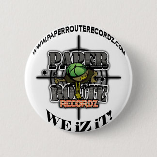 White Paper Route Recordz - Wij iZ iT! Knoop! Ronde Button 5,7 Cm