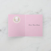 White Parel Effect Bewerkbare Moederdag Kaart (Binnen)