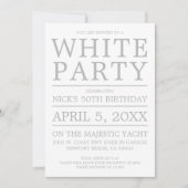 White Party Kaart (Voorkant)