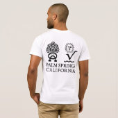 White Party Palm Springs Aqua T-shirt (Achterkant volledig)