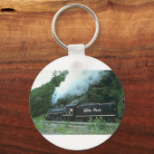 White Pass and Yukon in White Pass out Skagway Sleutelhanger (Voorkant)