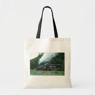 White Pass and Yukon in White Pass out Skagway Tote Bag