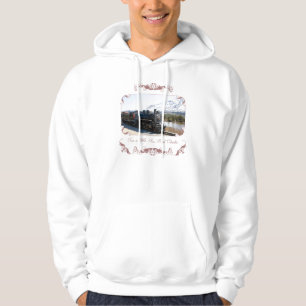 White Pass Train in een sweatshirt met een sneeuwk