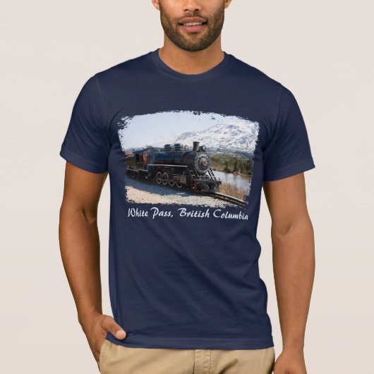 White Pass trein naar Snow Mannen Shirt (Voorkant)