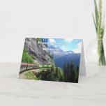 White Pass & Yukon Route Husband Train Birthday Kaart<br><div class="desc">Volgens de website White Pass & Yukon Route: De spoorweg was "Gebouwd in 1898 tijdens de Klondike Gold Rush, deze smalle spoorweg is een internationaal historisch landschap voor civiele techniek, een aanduiding gedeeld met het Panama-kanaal, de Eiffeltoren en het Vrijheidsstandbeeld. De WP&YR-spoorweg werd als een onmogelijke taak beschouwd, maar werd...</div>