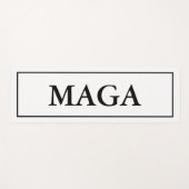 White Patriotic MAGA Yogamat (Voorkant (horizontaal))