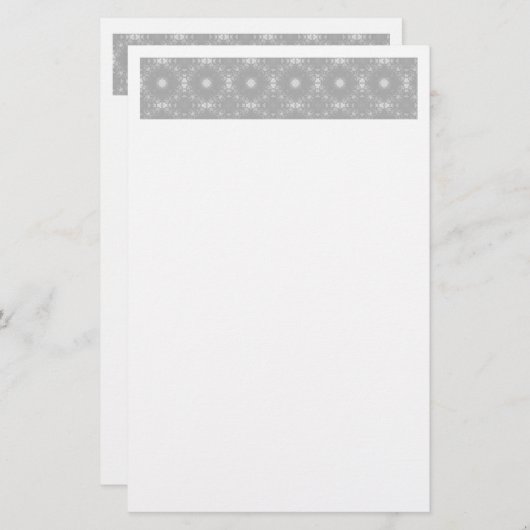 White Pattern Briefpapier (Voorkant / Achterkant)