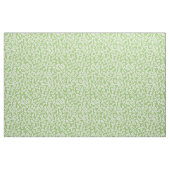 White Pattern of Leaves on Bleek Apple Green Stof (Yard (91,4 cm))