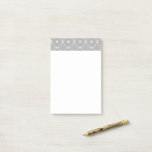 White Pattern Post-it® Notes (Op bureau)