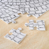 White Pavers Jigzaag Puzzle Legpuzzel (Zijkant)