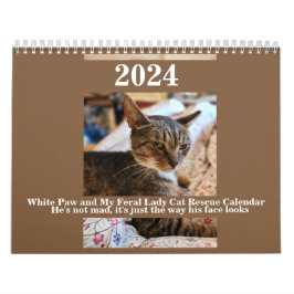 White Paw en My Feral Lady 2024 Kalender