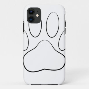 White Paw Print Case-Mate iPhone Case