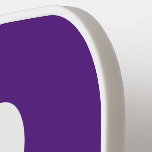 White Paw Print Design Pickleball Paddle (Links Detail)