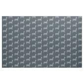White Paw Print Dog Silhouette Pattern Fabric Stof (Yard (91,4 cm))