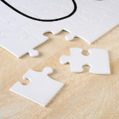 White Paw Print Legpuzzel (Zijkant)