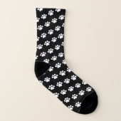 White Paw Print Patroon Sokken (Rechts - buiten)