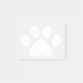 White Paw Print Post-it® Notes (Voorkant)
