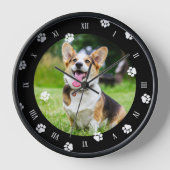 White Paw Printers Black Lijst Dog Foto (Voorkant)