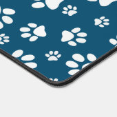 White Paw Prints Design Desk Mat (Hoek)