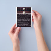 White Pawn, Chess Club Adverteren Flyer (Hand)