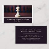 White Pawn, Chess Club Visitekaartje (Voorkant / Achterkant)