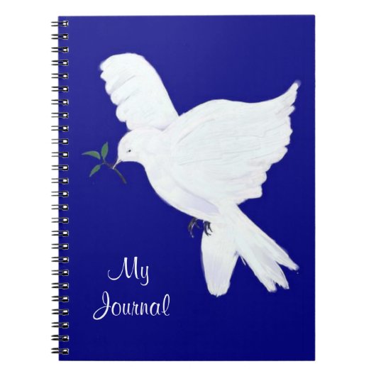 White Peace Dove-My Journal Notitieboek (Voorkant)